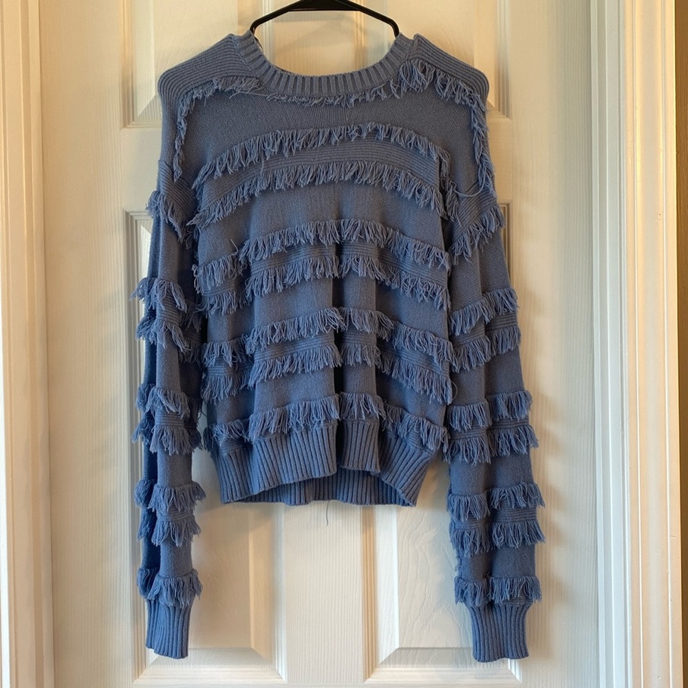 Love Tree Long Sleeve Crop Sweater - Medium